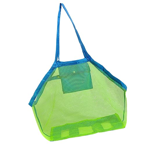 ERINGOGO 1 Stück Aufbewahrungstasche für Strandspielzeug Netz Strandtasche leichte Strandtasche aus Mesh Toy Storage aufbewahrung Sack mesh Bag Aufbewahrungstasche Green von ERINGOGO