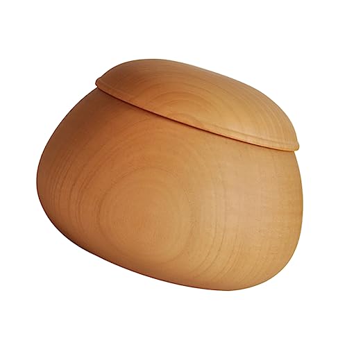 ERINGOGO 1 Stück Jujube Wood Go Glas Schachbrett Aufbewahrungsflaschen Aus Holz Spielkanister Gehen Für Den Schachraum Vorratsflasche Bowlen Gehen Krüge Mit Deckel Jujube-Holz von ERINGOGO