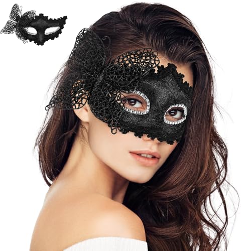 ERINGOGO 1 Stück Maskerade-Maske Spitzen-Augenmaske Für Bälle Halloween Und Venezianische Maskerade-Partys von ERINGOGO