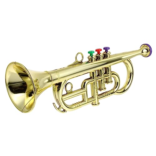 ERINGOGO 1 Stück Saxophon-Modell musikinstrumente kinderinstrumente Musikspielzeug Klavierspielzeug für Babys Mini Band Tragbares Musikmodell aus Kunststoff Überzug Golden von ERINGOGO