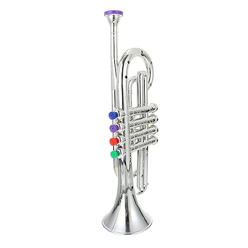 ERINGOGO 1 Stück Saxophon-Modell zabawki stymulujące rozwój Educational Toys für musikalische Früherziehung Kinderspielzeug praktische Simulation Musik Trompete Überzug Silver von ERINGOGO