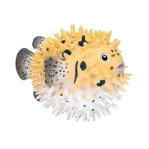 ERINGOGO 1 Stück Simulation Kugelfisch Modell Miniatur Miniatur Kugelfisch Kugelfisch Ornament Aquarium Gefälschte Kugelfisch Lernspielzeug Fisch Ornamente Stachelschwein Fisch Kunststoff von ERINGOGO