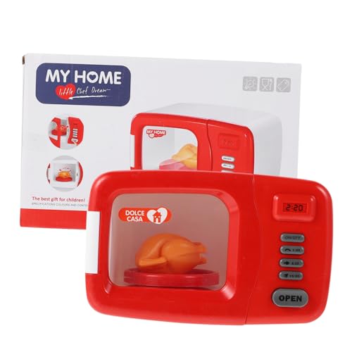 ERINGOGO 1 Stück Simulations mikrowellen Herd küchenspielzeug für Kitchen Toys for partygeschenke für Mini Waschmaschine Kunststoffgerät Kindergeschenk Plastik rot von ERINGOGO