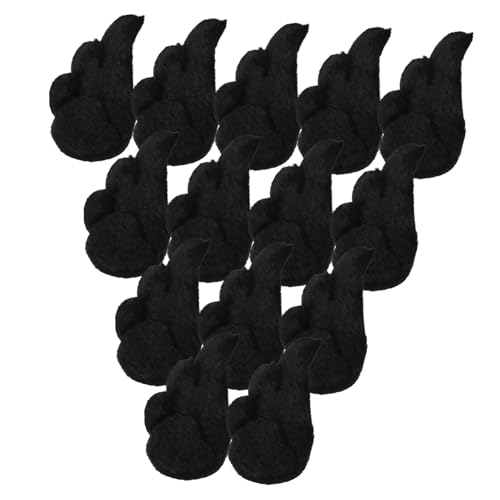 ERINGOGO 10 Paar Puppe Flügel Dekorative Flügel für Basteln Bastelmaterial Flügel Ornamente Flügel Engelsflügel-Aufnäher Flügel-Hängeornamente kleine Flügel Plüsch Black von ERINGOGO