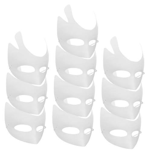 ERINGOGO 10 Stück DIY Pappmasken Blanko zum Bemalen Nachhaltige Papiermasken mit Hörnern für Erwachsene für Halloween Karneval Maskenball Tanzparty und ERINGOGO 10 Stück DIY Pappmasken Blanko zum Bemalen Nachhaltige Papiermasken mit Hörnern für Erwachsene für Halloween Karneval Maskenball Tanzparty und von ERINGOGO