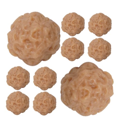 ERINGOGO 10 Stück Simulation Rindfleisch Frikadelle Spielzeug Gefälschte Lebensmittel Modell Für Küche Dekoration Realistische Frikadelle Display Künstliche Rindfleisch Ball Ornament von ERINGOGO