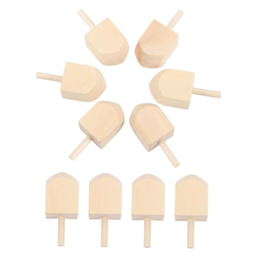 ERINGOGO 10 Stück Teiliges Hanukkah Holzkreisel Naturholz zum Bemalen DIY Bastelset für Familienparty Festliche Dreidel Spinning Tops für Chanukka Feierlichkeiten ERINGOGO 10 Stück Teiliges Hanukkah Holzkreisel Naturholz zum Bemalen DIY Bastelset für Familienparty Festliche Dreidel Spinning Tops für Chanukka Feierlichkeiten von ERINGOGO
