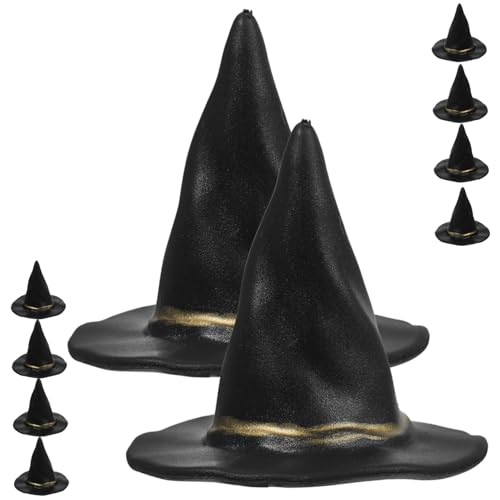 ERINGOGO 10 Stück Teiliges Mini Hexenhüte für Puppenhaus DIY Bastelbedarf Kleine Halloween Dekoration Modische Miniatur Hexenhüte für Partyaccessoires ERINGOGO 10 Stück Teiliges Mini Hexenhüte für Puppenhaus DIY Bastelbedarf Kleine Halloween Dekoration Modische Miniatur Hexenhüte für Partyaccessoires von ERINGOGO