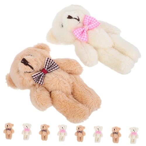 ERINGOGO 10 Stück Teiliges Mini Plüschbär Schlüsselanhänger Weiche Kuscheltieranhänger mit Kariertem Schleifenaccessoire Niedliche Hängende Mini Bären Dekoration Vielseitiger Anhänger für ERINGOGO 10 Stück Teiliges Mini Plüschbär Schlüsselanhänger Weiche Kuscheltieranhänger mit Kariertem Schleifenaccessoire Niedliche Hängende Mini Bären Dekoration Vielseitiger Anhänger für von ERINGOGO