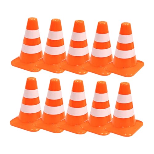 ERINGOGO 10 Stück Teiliges Mini Verkehrskegel aus Robustem PP Realistische Kleine Verkehrszeichen Modellspielzeug für Pädagogisch zur Verkehrsbildung und Motorikförderung für Indoor und ERINGOGO 10 Stück Teiliges Mini Verkehrskegel aus Robustem PP Realistische Kleine Verkehrszeichen Modellspielzeug für Pädagogisch zur Verkehrsbildung und Motorikförderung für Indoor und von ERINGOGO