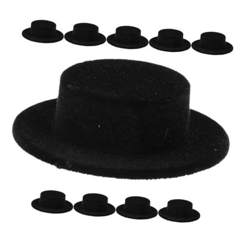 ERINGOGO 10 Stück Teiliges Mini Zylinderhüte aus Veloursstoff DIY Basteldekoration Langlebige Resin-Materialien Kleine Puppenhüte für Handwerk Weihnachts Halloween-deko ERINGOGO 10 Stück Teiliges Mini Zylinderhüte aus Veloursstoff DIY Basteldekoration Langlebige Resin-Materialien Kleine Puppenhüte für Handwerk Weihnachts Halloween-deko von ERINGOGO