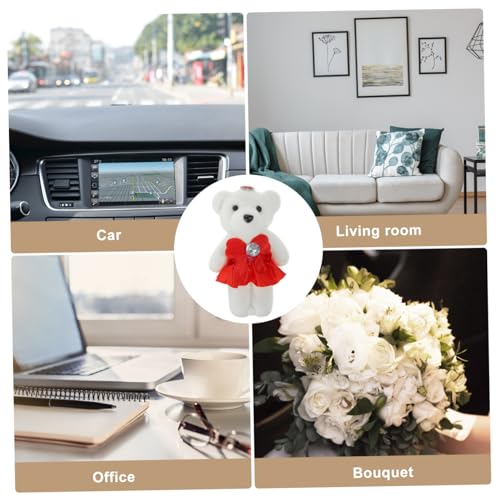 ERINGOGO 10 Stück Teiliges Plüschbären Hochzeit Auto Blumenstrauß Dekoration Kuscheltier Bär Deko Rot Cartoon Motiv für Sofa Schlafzimmer ERINGOGO 10 Stück Teiliges Plüschbären Hochzeit Auto Blumenstrauß Dekoration Kuscheltier Bär Deko Rot Cartoon Motiv für Sofa Schlafzimmer von ERINGOGO