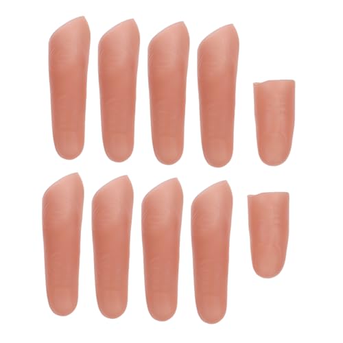 ERINGOGO 10 Stück Teiliges Realistische Fake Daumen Fingerhüllen Vinyl Täuschungseffekt für Film Requisiten Halloween Praktische Zaubertricks und Illusionen ERINGOGO 10 Stück Teiliges Realistische Fake Daumen Fingerhüllen Vinyl Täuschungseffekt für Film Requisiten Halloween Praktische Zaubertricks und Illusionen von ERINGOGO