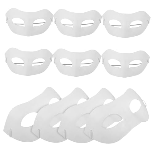 ERINGOGO 10 Stück Teiliges Umweltfreundliche Papiermasken zum Bemalen DIY Blanko Masken für Karneval Halloween Cosplay und Partys Leichte Bastelmasken für Erwachsene ERINGOGO 10 Stück Teiliges Umweltfreundliche Papiermasken zum Bemalen DIY Blanko Masken für Karneval Halloween Cosplay und Partys Leichte Bastelmasken für Erwachsene von ERINGOGO