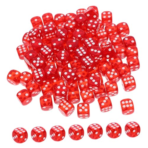 ERINGOGO 100 Stück Acryl Würfel Seitig mit Abgerundeten Ecken Transparente Bunte Spielwürfel für Würfelspiele Lernspiele und Partyspaß Leicht und Präzise Gefertigt ERINGOGO 100 Stück Acryl Würfel Seitig mit Abgerundeten Ecken Transparente Bunte Spielwürfel für Würfelspiele Lernspiele und Partyspaß Leicht und Präzise Gefertigt von ERINGOGO