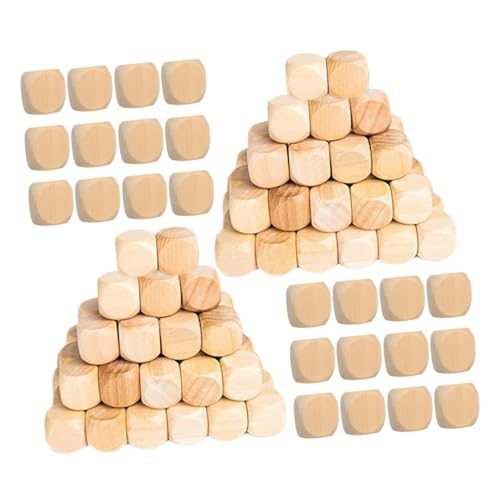 ERINGOGO 100 Stück Holz Würfel Blanko mit Abgerundeten Ecken Glatte Oberfläche Naturbelassene Sechseitige Holzwürfel für DIY Bastelprojekte Brettspiele und Kreative Spielsteine ERINGOGO 100 Stück Holz Würfel Blanko mit Abgerundeten Ecken Glatte Oberfläche Naturbelassene Sechseitige Holzwürfel für DIY Bastelprojekte Brettspiele und Kreative Spielsteine von ERINGOGO