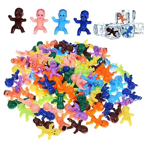 ERINGOGO 100 Stück Kleine Puppe Artikel Miniaturen Partygeschenke Minifiguren Spielzeuge Babys Toy babypuppen kauspielzeug Badespielzeug für Babys kleine Babyfiguren Plastik von ERINGOGO