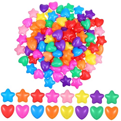 ERINGOGO 100 Stück Teiliges Bunte Ozeanbälle Stern Herzform Poolspielzeug für Spielbälle Bällebecken Schwimmspielzeug Indoor Outdoor Vielseitig Einsetzbar ERINGOGO 100 Stück Teiliges Bunte Ozeanbälle Stern Herzform Poolspielzeug für Spielbälle Bällebecken Schwimmspielzeug Indoor Outdoor Vielseitig Einsetzbar von ERINGOGO