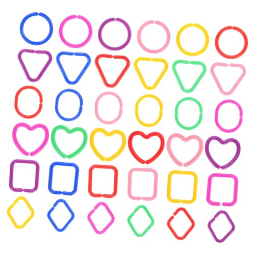 ERINGOGO 100 Stück Teiliges Bunter Kunststoff gliederketten für Junge Mädchen Geometrische Steckringe zur Frühkindlichen Motorikförderndes Lernspielzeug für Kindergarten Kinderwagen und ERINGOGO 100 Stück Teiliges Bunter Kunststoff gliederketten für Junge Mädchen Geometrische Steckringe zur Frühkindlichen Motorikförderndes Lernspielzeug für Kindergarten Kinderwagen und von ERINGOGO