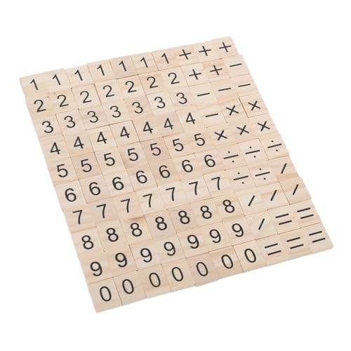 ERINGOGO 100 Stück Teiliges Kleine Holz-Zahlen Symbolschnipsel für Kreatives Basteln Pädagogisches Mathe-lernspielzeug zur Kognitiver Fähigkeiten bei Kindern ERINGOGO 100 Stück Teiliges Kleine Holz-Zahlen Symbolschnipsel für Kreatives Basteln Pädagogisches Mathe-lernspielzeug zur Kognitiver Fähigkeiten bei Kindern von ERINGOGO