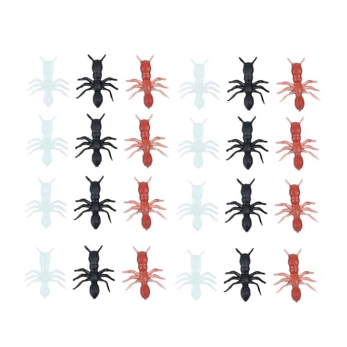 ERINGOGO 100 Stück Teiliges Kunststoff Fake Ameisen Simulation Dekoration für Gruselige Party Drinnen und Draußen für Halloween-Dekoration und Spukhaus Atmosphäre ERINGOGO 100 Stück Teiliges Kunststoff Fake Ameisen Simulation Dekoration für Gruselige Party Drinnen und Draußen für Halloween-Dekoration und Spukhaus Atmosphäre von ERINGOGO