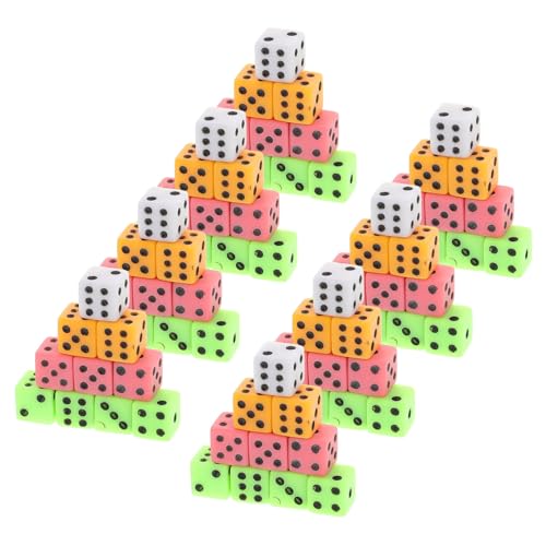 ERINGOGO 100 Stück Teiliges Mini Seitiges Würfelset Bunte Kleine Würfel für Brettspiele Partyspiele Bastelprojekte und Lernspiele Vielseitig Einsetzbare Farbige Spielwürfel ERINGOGO 100 Stück Teiliges Mini Seitiges Würfelset Bunte Kleine Würfel für Brettspiele Partyspiele Bastelprojekte und Lernspiele Vielseitig Einsetzbare Farbige Spielwürfel von ERINGOGO