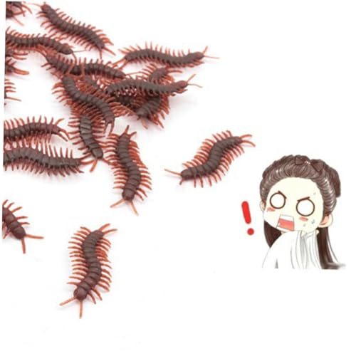 ERINGOGO 100 Stück Teiliges Täuschend Echte PVC Gliederfüßer Requisiten Langlebige Halloween Scherzartikel Lebensechte Nachbildung für Gruselige April Fools Deko und Partyspaß ERINGOGO 100 Stück Teiliges Täuschend Echte PVC Gliederfüßer Requisiten Langlebige Halloween Scherzartikel Lebensechte Nachbildung für Gruselige April Fools Deko und Partyspaß von ERINGOGO