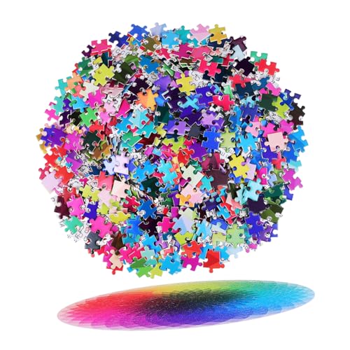 ERINGOGO 1000 Stück Rainbow Farbverlauf Puzzle Teile Kreisförmig Jigsaw Puzzle für Erwachsene Herausforderndes Legespiel mit Farbwechsel Stabiles Papier Material Sicher ERINGOGO 1000 Stück Rainbow Farbverlauf Puzzle Teile Kreisförmig Jigsaw Puzzle für Erwachsene Herausforderndes Legespiel mit Farbwechsel Stabiles Papier Material Sicher von ERINGOGO
