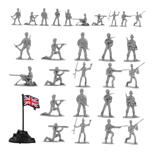 ERINGOGO 100st Mini-soldatenmodell Soldaten-actionfiguren Mini-personenfiguren Miniatur-soldatenfiguren Winzige Menschenfiguren Menschen Modellieren Sandkasten-miniaturen Minifigur Plastik von ERINGOGO