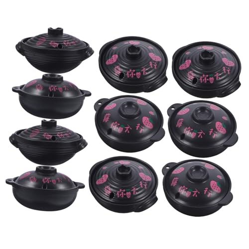 ERINGOGO 10Pcs Simulation Mini Casserole DIY Pfannensuppe Topf Kleine Töpfe Für Pflanzen Spitze von ERINGOGO