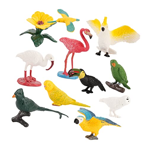 ERINGOGO 10St 10 Stück Mini-Vogelmodell plastiktiere für Vogelwelt Dekoration Vogelwelt Sammlung Mini-Vogelfiguren realistische Vogelfiguren Lebewesen Vögel Figuren von ERINGOGO