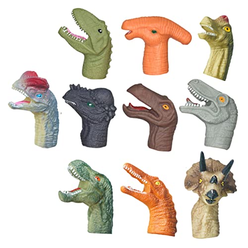 ERINGOGO 10Stücke Dinosaurier Fingerpuppen Realistische Handpuppenspielzeuge Für Spaß Beim Und Fördern Der Fantasie Für Geburtstagsfeiern Und Kreative Spielstunden von ERINGOGO