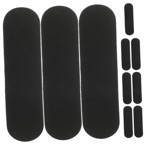 ERINGOGO 10st Finger-Anti-rutsch-pad Elektrisches Skateboard Finger-Skateboard-Aufkleber Fingerspielzeug-Skateboards Schaumstoff-griffband Griffe Griptape Black Doppelseitiges Klebeband von ERINGOGO