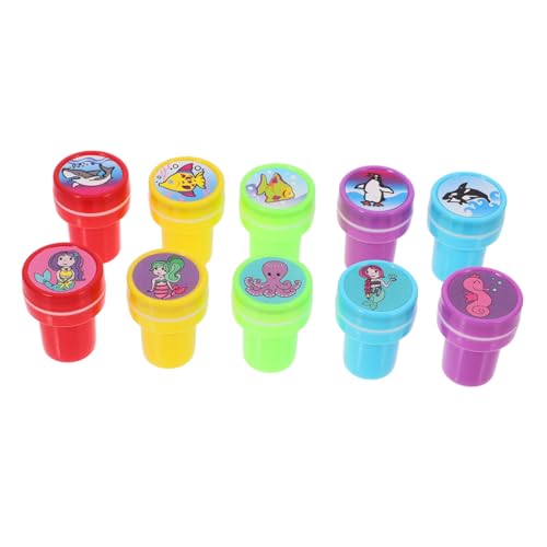 ERINGOGO 10st Kinderstempel Belohnungen Für Das Meeresleben-klassenzimmer Geburtstagsparty- Partygeschenke Unter Wasser Stempel Für Für Fisch Stempel PVC von ERINGOGO