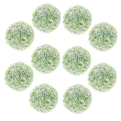 ERINGOGO 10st Miniatur-grasball Miniatur- -Cluster Mikrolandschaftsdekor Sandtisch -Cluster-Kugel-dekor Miniatur-dekor Bush-Ball-Modelle Simulierte Bush-Ball-Ornament Schwamm von ERINGOGO