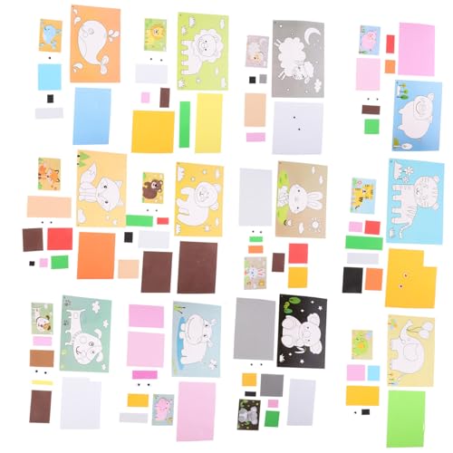 ERINGOGO 12 Blatt Tiere Puzzle Sticker Eva DIY Bastelset für Vorschule Feinmotorik Spielerisches Lernen Geschenk ERINGOGO 12 Blatt Tiere Puzzle Sticker Eva DIY Bastelset für Vorschule Feinmotorik Spielerisches Lernen Geschenk von ERINGOGO