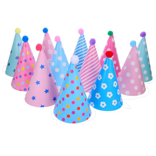 ERINGOGO 12 Stück Teiliges Kindergeburtstag Partyhüte Bunte Geburtstag Hüte mit Filzpompons Leichte Geburtstagsmützen für Jungen und Mädchen Bequemes Partyzubehör für Fest und Festival ERINGOGO 12 Stück Teiliges Kindergeburtstag Partyhüte Bunte Geburtstag Hüte mit Filzpompons Leichte Geburtstagsmützen für Jungen und Mädchen Bequemes Partyzubehör für Fest und Festival von ERINGOGO