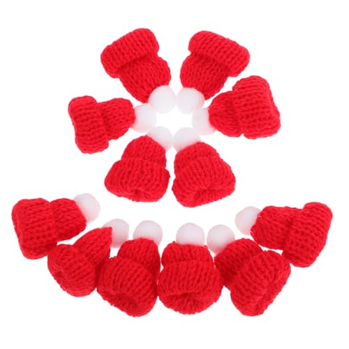 ERINGOGO 12 Stück Teiliges Mini Strickmützen Weihnachtsdeko DIY Zubehör Rote Handgefertigte Kleine Nikolausmützen Leicht und Langlebig für Bastelprojekte und Familienfeiern ERINGOGO 12 Stück Teiliges Mini Strickmützen Weihnachtsdeko DIY Zubehör Rote Handgefertigte Kleine Nikolausmützen Leicht und Langlebig für Bastelprojekte und Familienfeiern von ERINGOGO