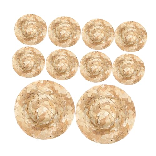 ERINGOGO 12 Stück Teiliges Mini Strohhüte aus Handgewebtem Material Kleine Bastel mützen für DIY Dekoration Puppenhaus Zubehör Vielseitige Miniatur Hüte für Foto Requisiten und Partybedarf ERINGOGO 12 Stück Teiliges Mini Strohhüte aus Handgewebtem Material Kleine Bastel mützen für DIY Dekoration Puppenhaus Zubehör Vielseitige Miniatur Hüte für Foto Requisiten und Partybedarf von ERINGOGO