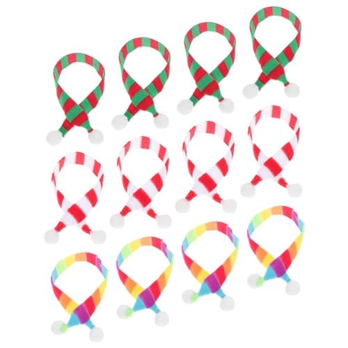 ERINGOGO 12 Stück Teiliges Mini schals aus Gestrickte Mini weihnachtsschals für Puppen und Deko Weihnachtliche Tischdeko Handgefertigt Weiche Materialien für Puppenhaus Wiederverwendbar ERINGOGO 12 Stück Teiliges Mini schals aus Gestrickte Mini weihnachtsschals für Puppen und Deko Weihnachtliche Tischdeko Handgefertigt Weiche Materialien für Puppenhaus Wiederverwendbar von ERINGOGO