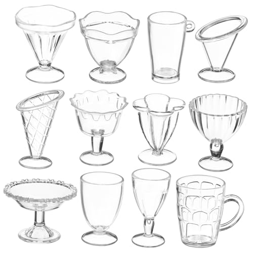 ERINGOGO 12 Stück Teiliges Miniatur Puppenhaus Becherset Transparente Mini aus Robustem Langlebig für DIY Puppenhaus Zubehör und Miniatur Tischgeschirr Handlich für Spielspaß ERINGOGO 12 Stück Teiliges Miniatur Puppenhaus Becherset Transparente Mini aus Robustem Langlebig für DIY Puppenhaus Zubehör und Miniatur Tischgeschirr Handlich für Spielspaß von ERINGOGO