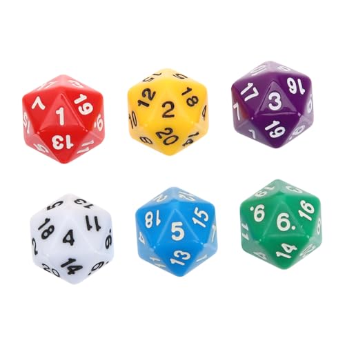ERINGOGO 12 Stück Teiliges Seitiges Würfelspielset Bunte Polyedrische Würfel für Brettspiele RPG Rollenspiele Lernspielzeug mit Großen Zahlen und Glatter Oberfläche ERINGOGO 12 Stück Teiliges Seitiges Würfelspielset Bunte Polyedrische Würfel für Brettspiele RPG Rollenspiele Lernspielzeug mit Großen Zahlen und Glatter Oberfläche von ERINGOGO