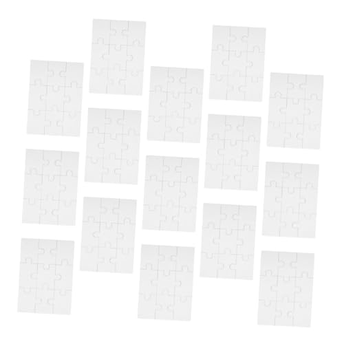 ERINGOGO 15 Blatt Teiliges Blanko Puzzle aus Stabilem Papier DIY Bastelset für Leere Puzzleteile zum Bemalen und Gestalten Kreatives Malspielzeug Fantasie und Ausdruck ERINGOGO 15 Blatt Teiliges Blanko Puzzle aus Stabilem Papier DIY Bastelset für Leere Puzzleteile zum Bemalen und Gestalten Kreatives Malspielzeug Fantasie und Ausdruck von ERINGOGO