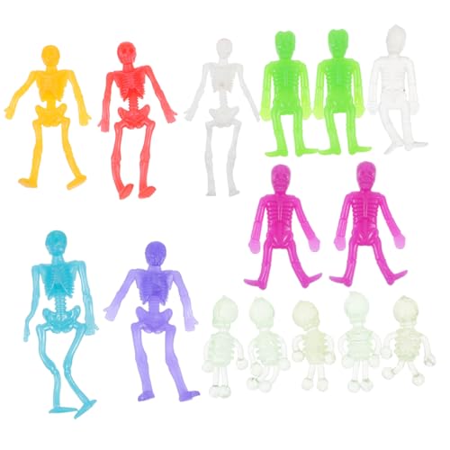 ERINGOGO 15 Stück Teiliges Halloween TPR Skelette Weiche Gruselige Skelettfiguren Wiederverwendbare Lustige Deko Partyspaß Zufällige Farbe ERINGOGO 15 Stück Teiliges Halloween TPR Skelette Weiche Gruselige Skelettfiguren Wiederverwendbare Lustige Deko Partyspaß Zufällige Farbe von ERINGOGO