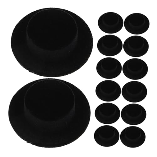 ERINGOGO 15 Stück Teiliges Mini Hüte Pflanzvelours Schwarz Kleine Puppenhüte für DIY Bastelprojekte Schneemann Dekoration Weihnachts Halloween Accessoires ERINGOGO 15 Stück Teiliges Mini Hüte Pflanzvelours Schwarz Kleine Puppenhüte für DIY Bastelprojekte Schneemann Dekoration Weihnachts Halloween Accessoires von ERINGOGO
