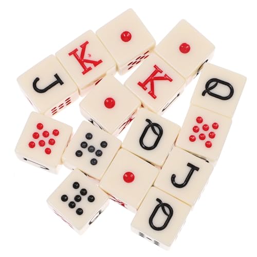 ERINGOGO 15 Stück Teiliges Pokerwürfel aus Leichtem Tragbarem Material Vielseitige Würfelspiel Requisiten für Party Bar und Brettspiele Einfach zu Verwenden für Lügner Poker und Ratespiele ERINGOGO 15 Stück Teiliges Pokerwürfel aus Leichtem Tragbarem Material Vielseitige Würfelspiel Requisiten für Party Bar und Brettspiele Einfach zu Verwenden für Lügner Poker und Ratespiele von ERINGOGO