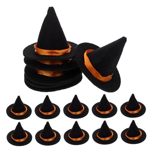 ERINGOGO 16 Stück Teiliges Mini-hexenhut Schwarzem Filz Kompakte Flaschenhutmützen für Halloween-partydekoration Wiederverwendbar Einfach zu Platzieren für Diy-bastelarbeiten ERINGOGO 16 Stück Teiliges Mini-hexenhut Schwarzem Filz Kompakte Flaschenhutmützen für Halloween-partydekoration Wiederverwendbar Einfach zu Platzieren für Diy-bastelarbeiten von ERINGOGO