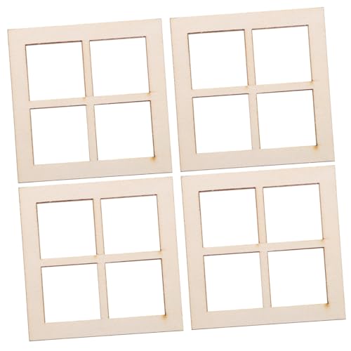 ERINGOGO 16 Stück Teiliges Miniatur Fenster aus Naturbelassenem Holz Realistische Puppenhaus Deko Detailgetreue Fach Fensterrahmen für Kleine Häuser und Miniaturen Vielseitig Einsetzbar für ERINGOGO 16 Stück Teiliges Miniatur Fenster aus Naturbelassenem Holz Realistische Puppenhaus Deko Detailgetreue Fach Fensterrahmen für Kleine Häuser und Miniaturen Vielseitig Einsetzbar für von ERINGOGO