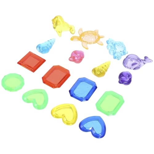 ERINGOGO 16pcs Tauchbecken Spielzeug Fake Edelstein Spielzeug Tauchen Edelstein Tierspielzeug Für Den Sommer von ERINGOGO