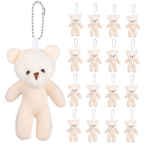 ERINGOGO 18 Stück Teiliges Kleine Plüschbären Weiche Schlüsselanhänger mit Perlenkette Vielseitige Rucksackanhänger und Niedliche Hängedekoration für Geburtstagsgeschenke und Alltag ERINGOGO 18 Stück Teiliges Kleine Plüschbären Weiche Schlüsselanhänger mit Perlenkette Vielseitige Rucksackanhänger und Niedliche Hängedekoration für Geburtstagsgeschenke und Alltag von ERINGOGO